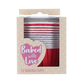 Baking Cups Bwl red - 12 pcs