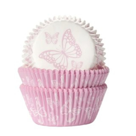 Caissettes papillons roses House of Maire 50 pcs