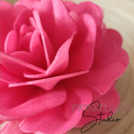China 3D Rose Extra Large Fuchsia 12.5 cm - 1 Pc (wafer paper)