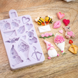 Valentines miniatur silicone mould Karen Davies