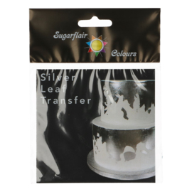 Feuille Argent comestible - Sugarflair Silver Leaf Transfer