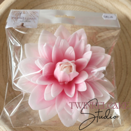 Dalia 3D Extra Large Pink 12.5 cm - 1 pc (waferpaper)