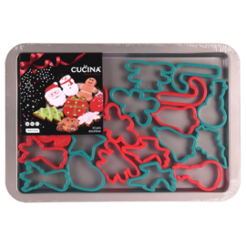 Kerst koekjes bakplaat + 21 uitstekers