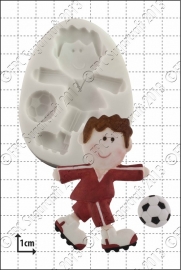 Funky Fussballspieler Silikonen Mould (FPC)