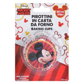 Mickey Mousse baking cups - 50 st (red)