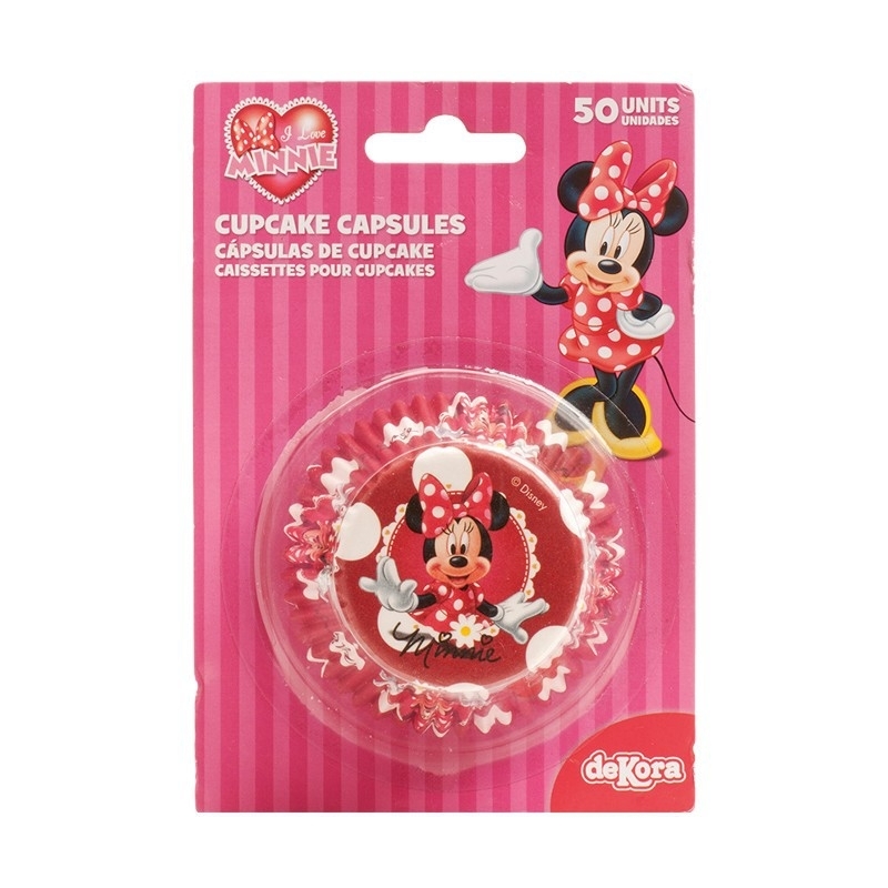 Cupcakepapiertjes Minnie Mouse