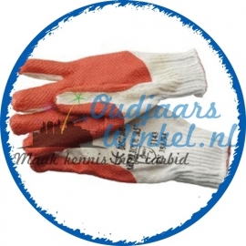 Latex handschoenen (oranje)