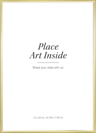 Fotolijst + foto: Aluminium gouden frame - klein