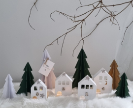 DIY kerst advent dorp