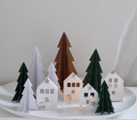 DIY kerst advent dorp