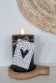 Houten plankje LED kaars