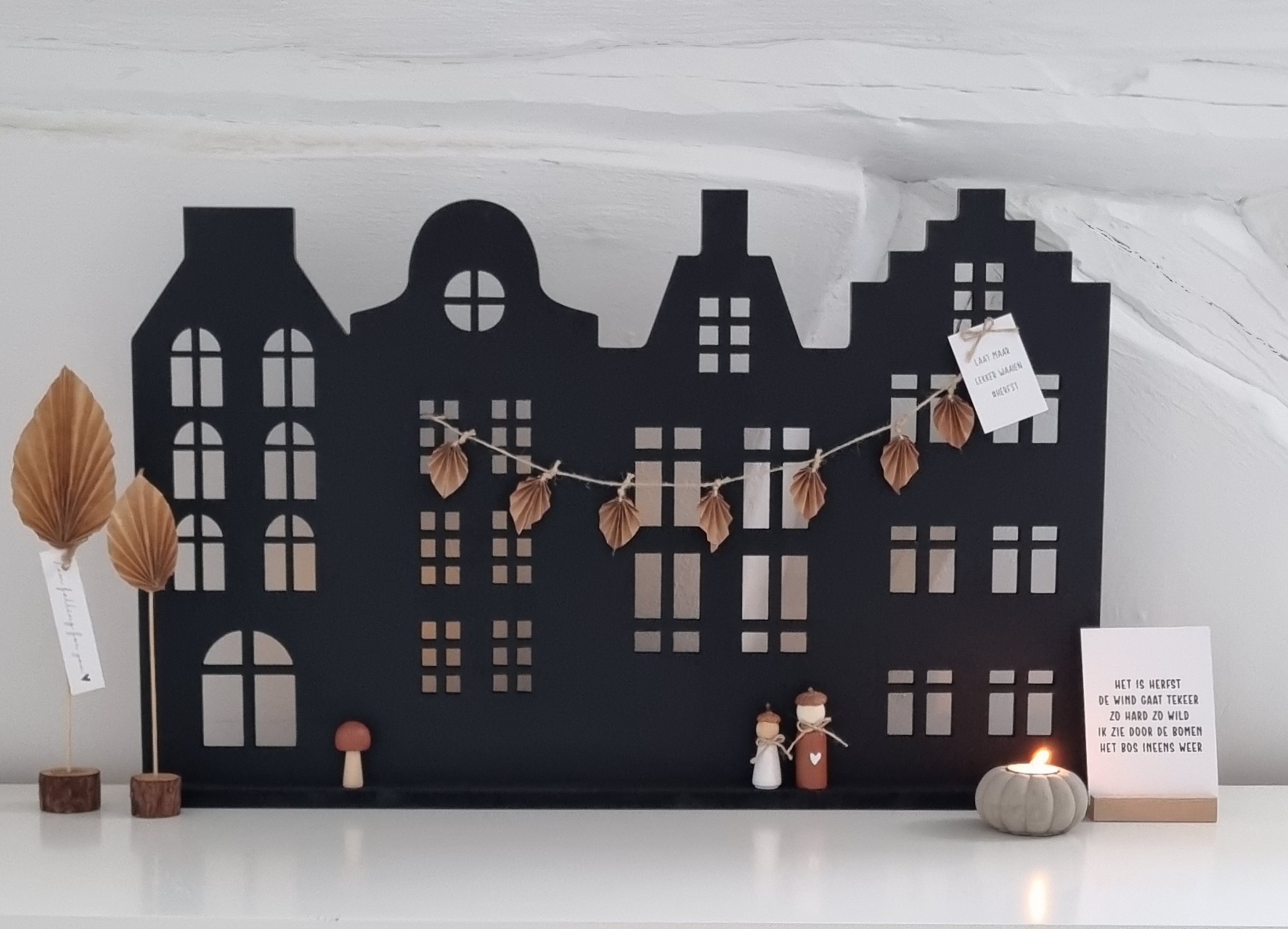 DIY herfst grachtenstraatje