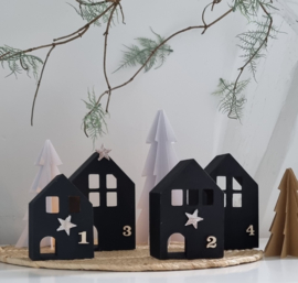 DIY kerst advent dorp