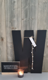 DIY houten letter W