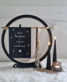 DIY winter houten ring