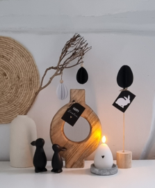 Houten donut vaas DE LAATSTE
