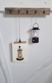 LED lantaarn (wit/zwart/olijfgroen)