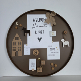 Magneetbord bruin
