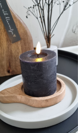 Houten plankje LED kaars