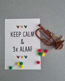 Keep calm & 3 x alaaf  (A6)