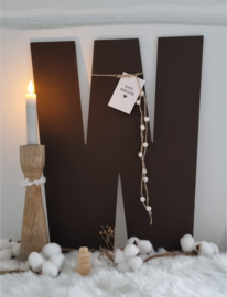 DIY houten letter W