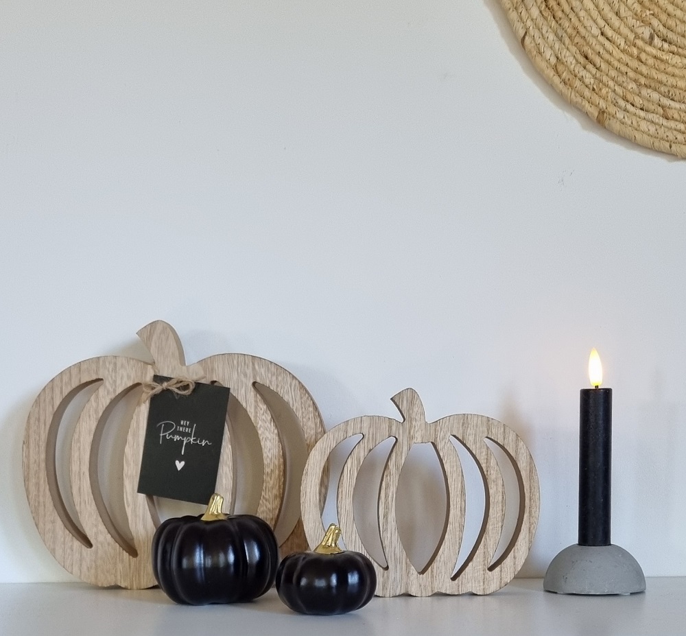 Houten pompoenen