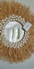 DIY raffiaspiegel