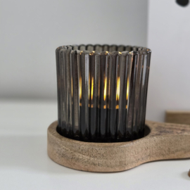 Waxinelicht zwart