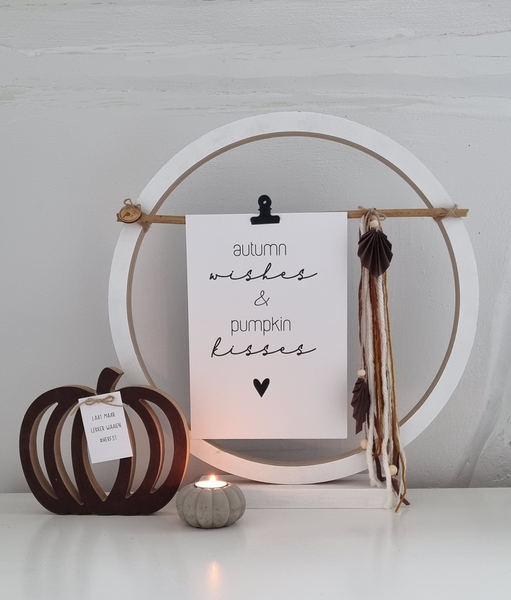 DIY houten ring herfst