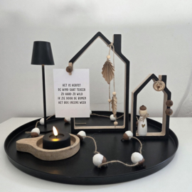 DIY pakket herfst houten huisjes