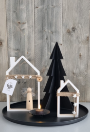 DIY kerst houten huisjes