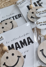 Houten smiley
