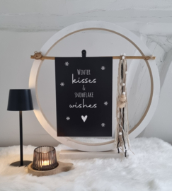 DIY winter houten ring