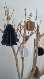 DIY papieren kersthangers