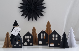 DIY kerst advent dorp