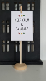 Keep calm & 3 x alaaf  (A6)