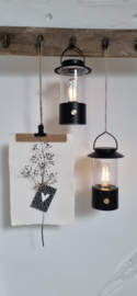 LED lantaarn (wit/zwart/olijfgroen)