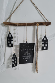 DIY winter decoratie tak