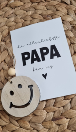 Houten smiley