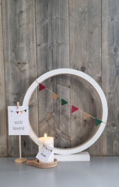 DIY houten kaartenstandaard carnaval