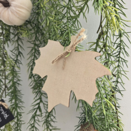 Houten herfstblad