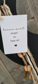 Lieve Sint vergeet ons huisje niet