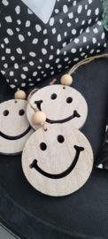 Houten smiley
