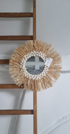 DIY raffiaspiegel