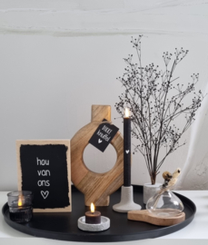 Houten donut vaas DE LAATSTE