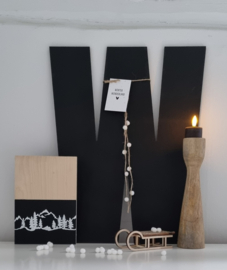 DIY houten letter W