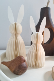 Metalen schaal wit & taupe