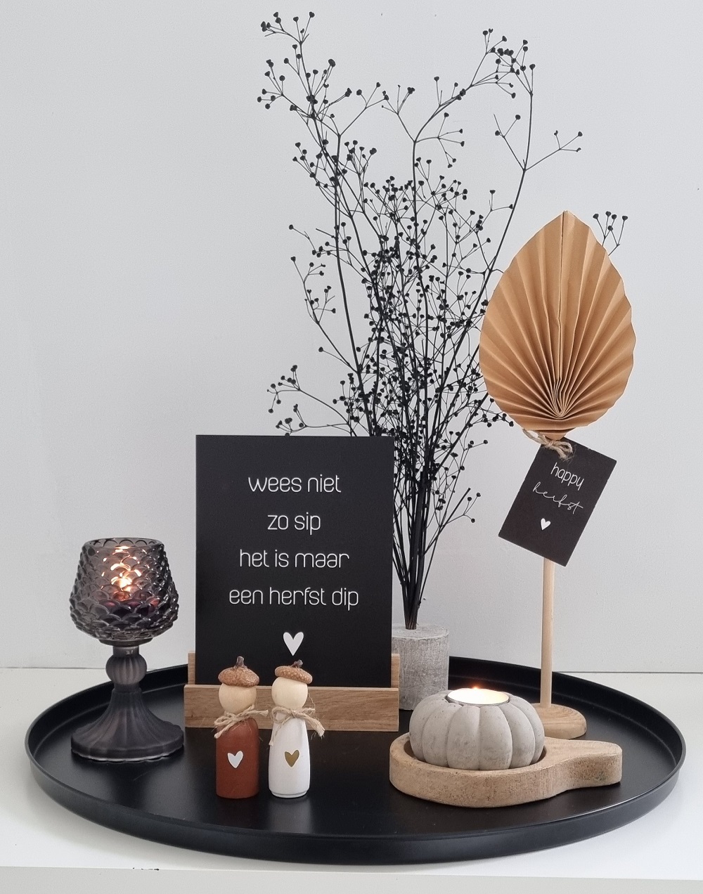 DIY houten poppetje herfst