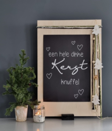 DIY Kerst houten bord