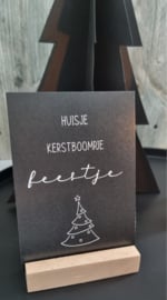 Huisje, kerstboompje feestje